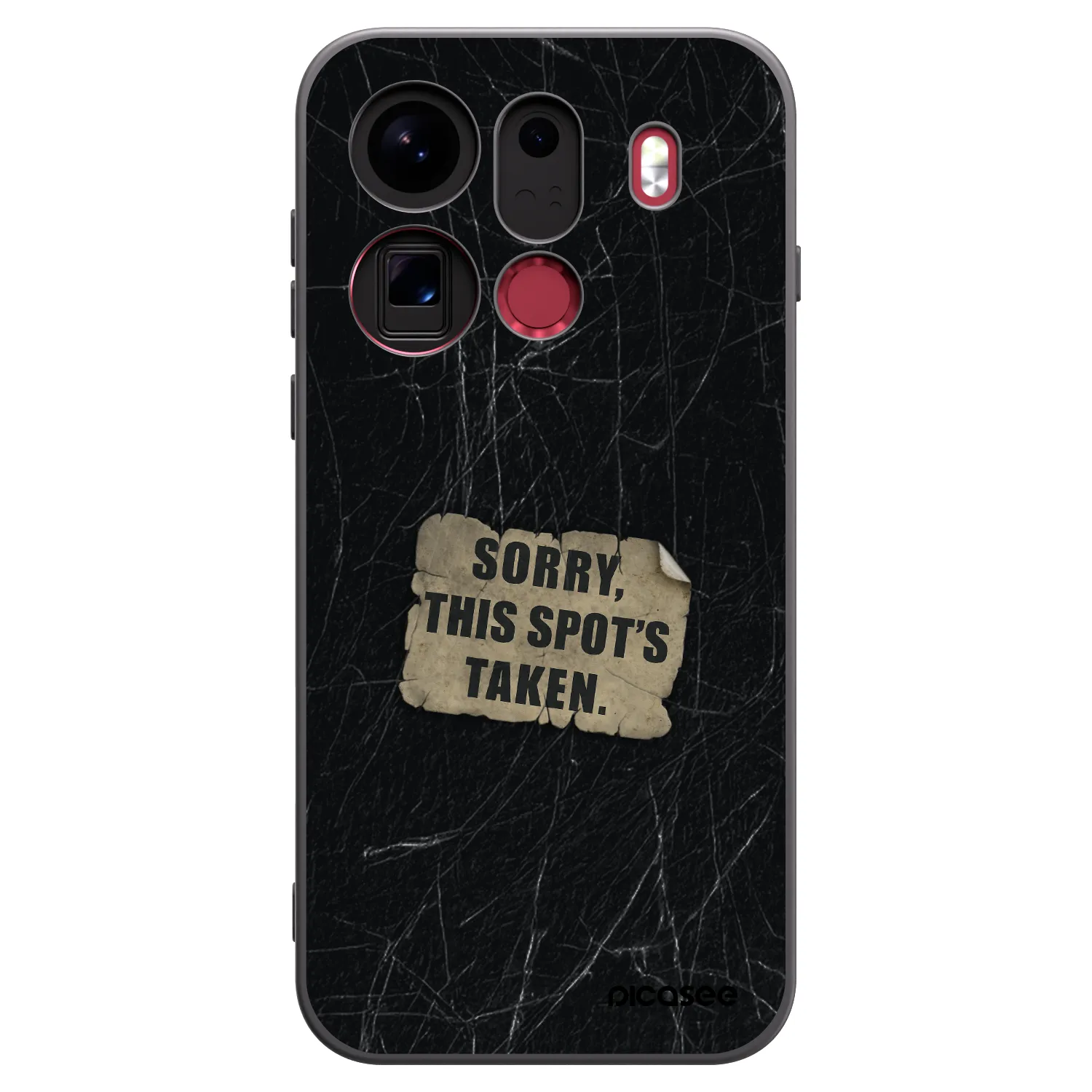 Picasee silikonski črni ovitek za OPPO Find X9 Pro - SORRY