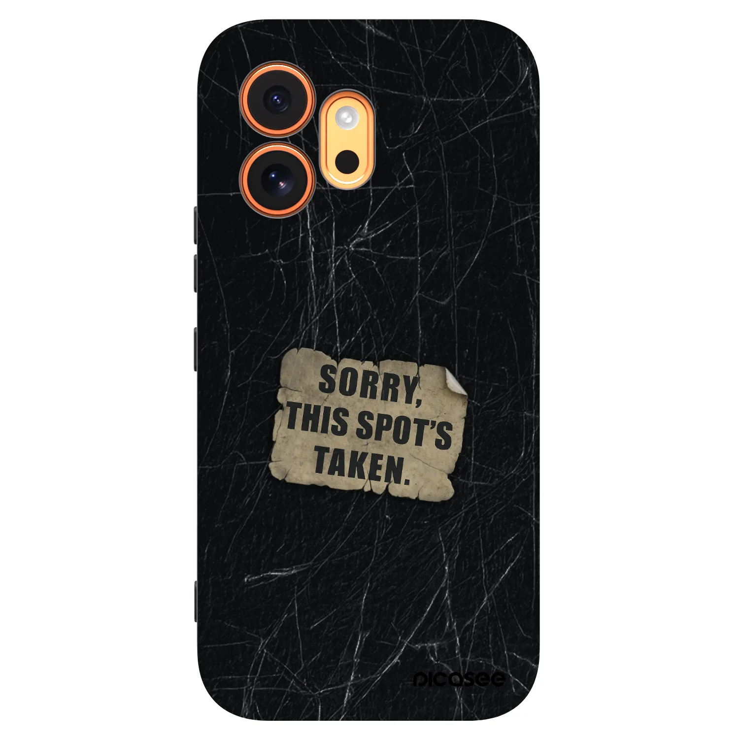 Picasee silikonski črni ovitek za Honor 600 - SORRY