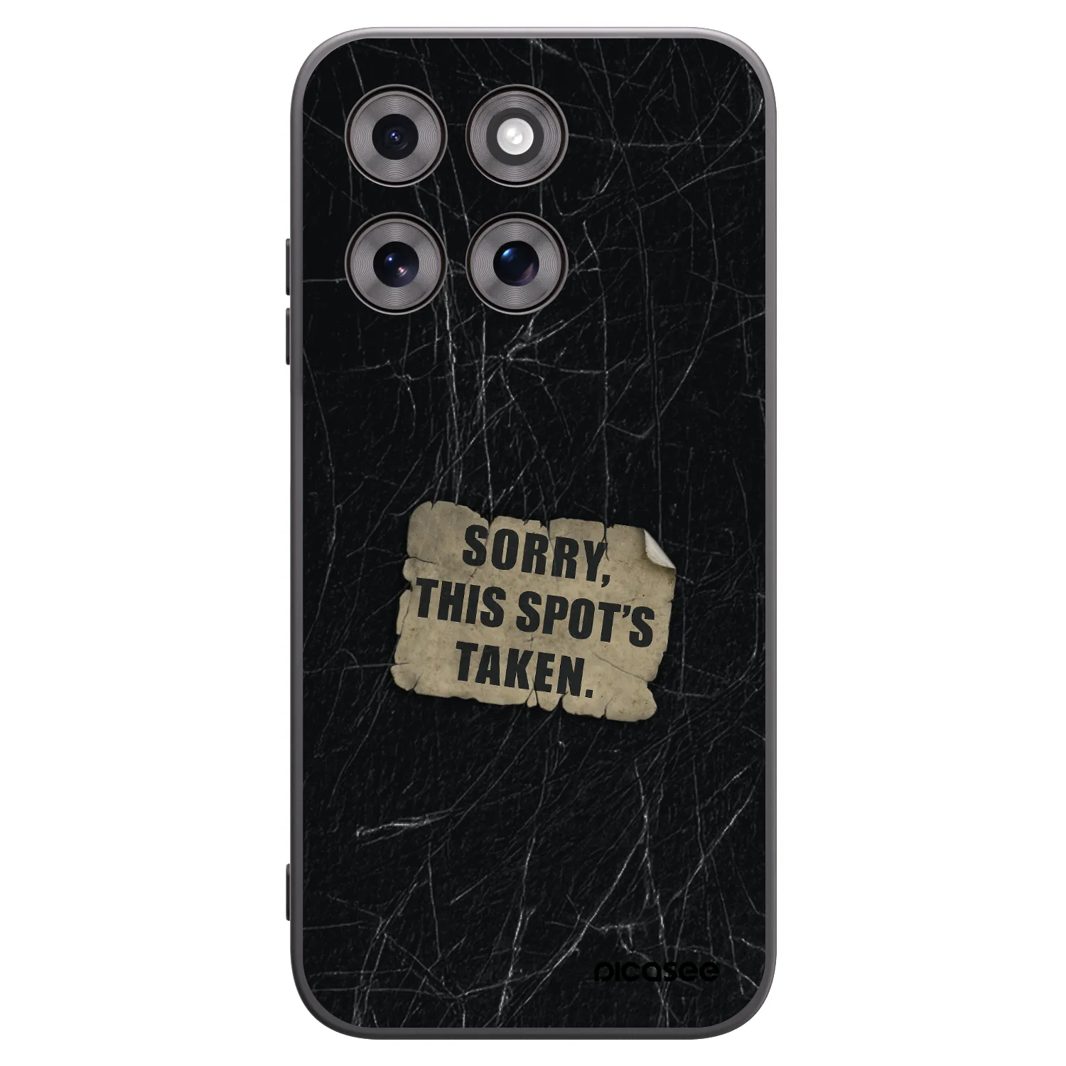 Picasee silikonski črni ovitek za Motorola Moto G77 - SORRY