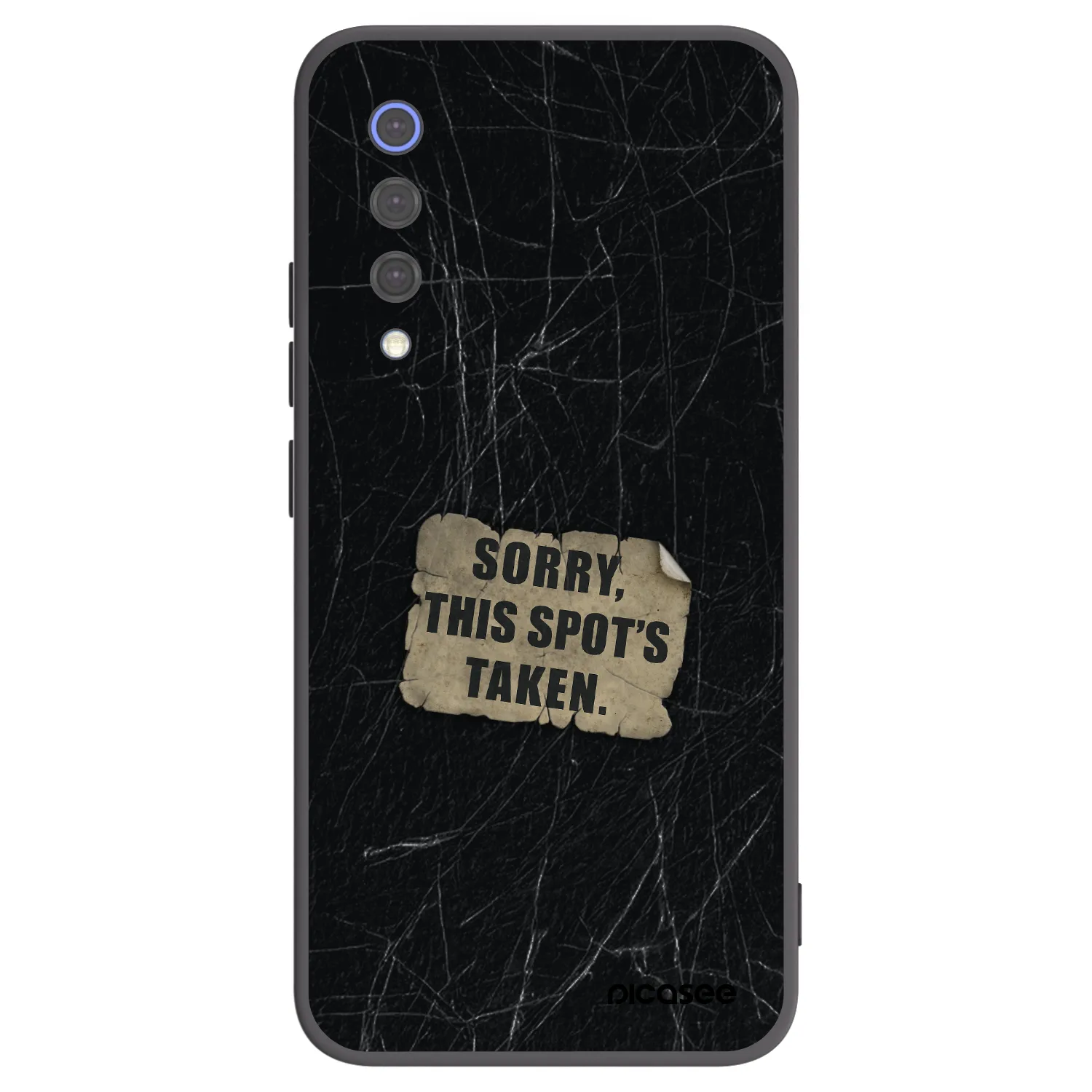 Picasee silikonski črni ovitek za Xiaomi Mi 9 SE - SORRY