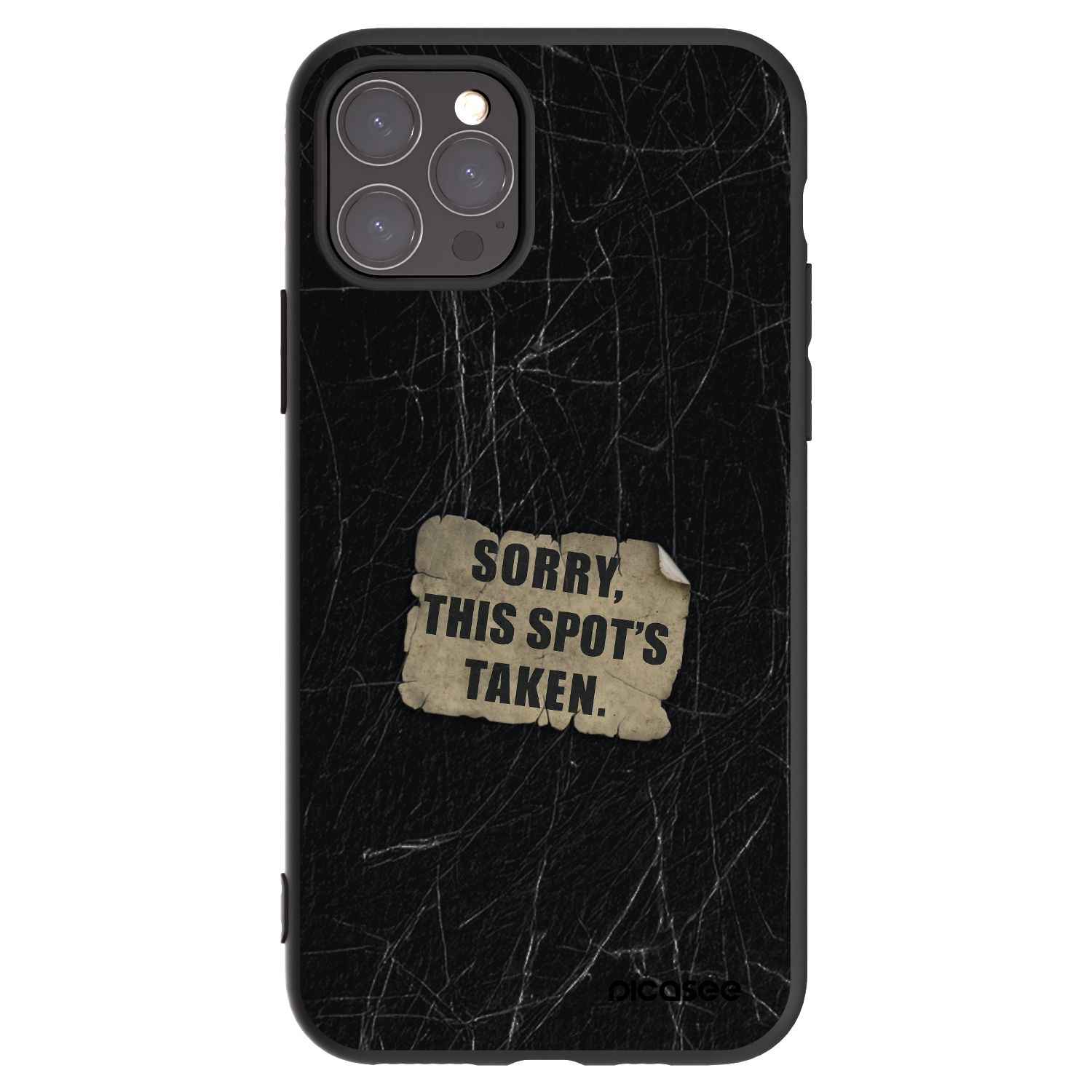 Picasee silikonski črni ovitek za Apple iPhone 11 Pro - SORRY