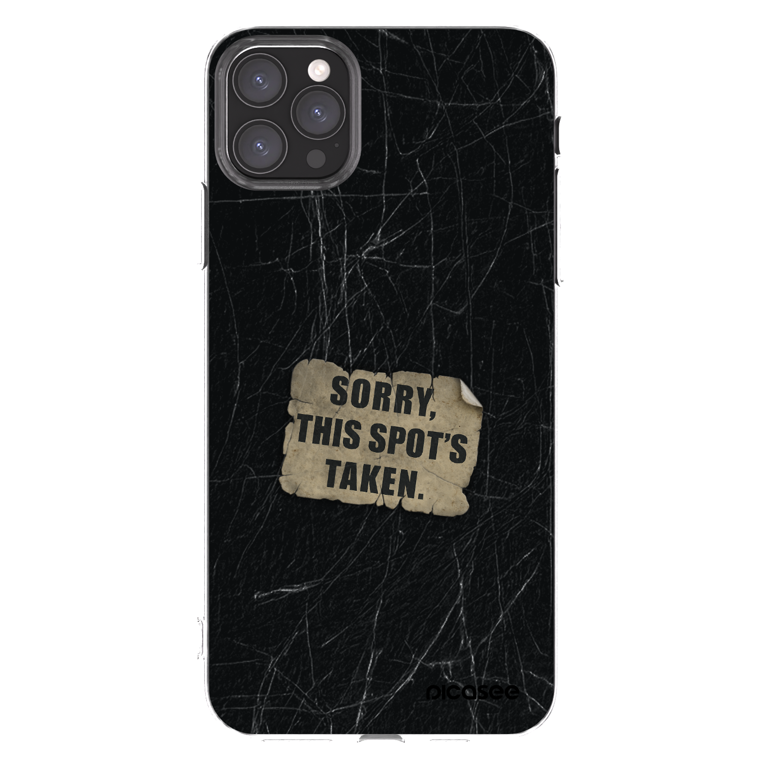 Picasee silikonski prozorni ovitek za Apple iPhone 11 Pro Max - SORRY