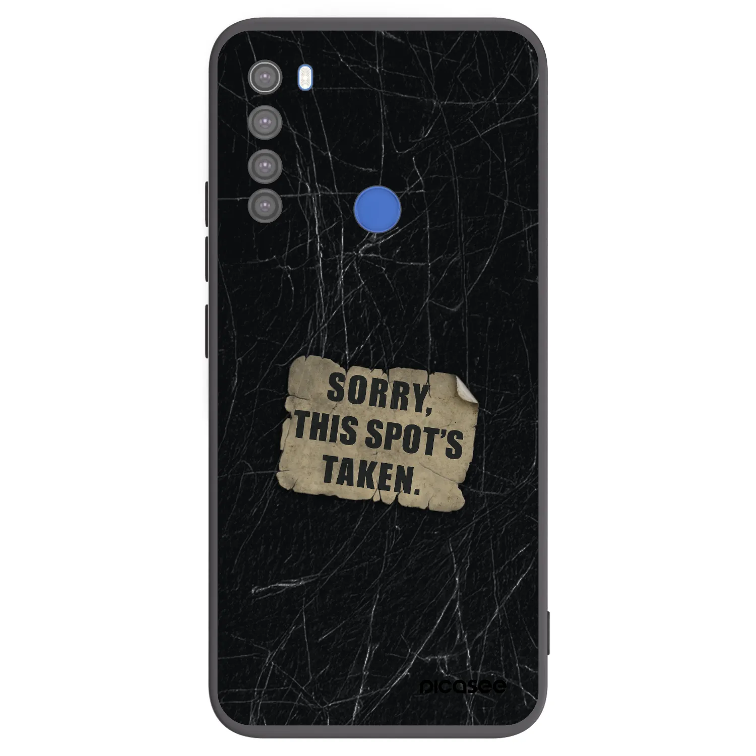 Picasee silikonski črni ovitek za Xiaomi Redmi Note 8T - SORRY