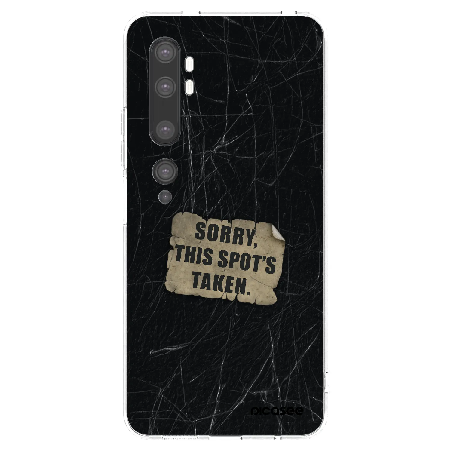 Picasee silikonski prozorni ovitek za Xiaomi Mi Note 10 (Pro) - SORRY