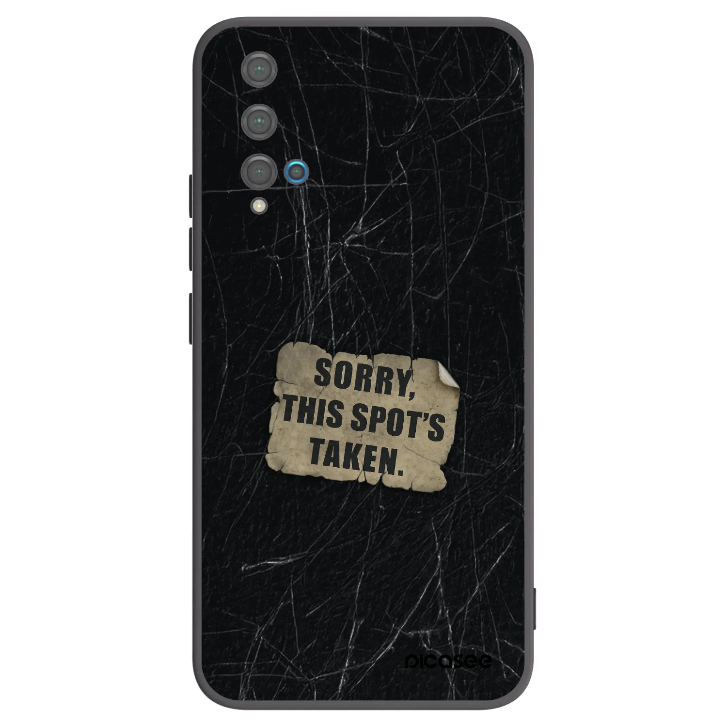 Picasee silikonski črni ovitek za Huawei Nova 5T - SORRY