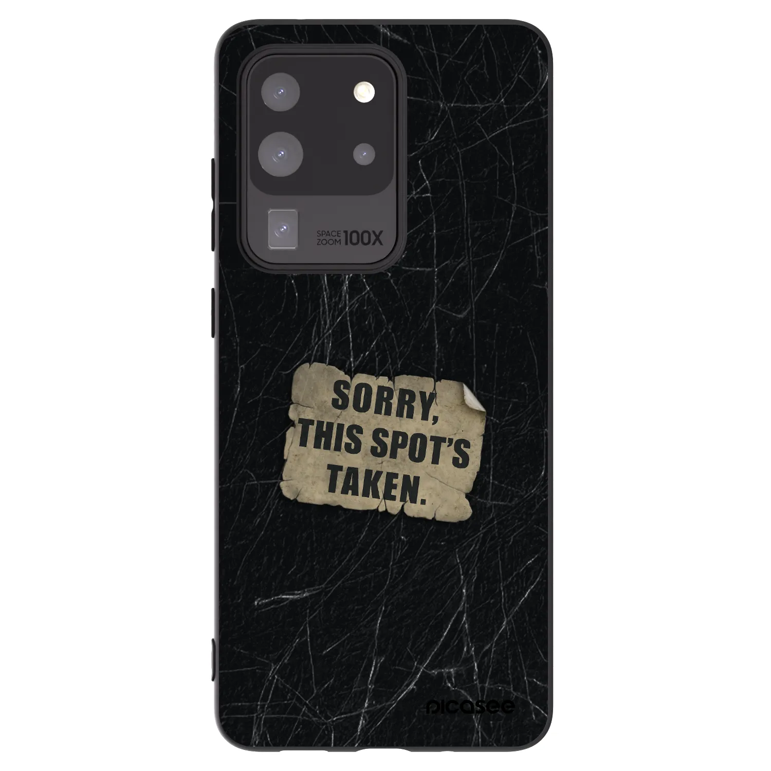 Picasee silikonski črni ovitek za Samsung Galaxy S20 Ultra 5G G988F - SORRY