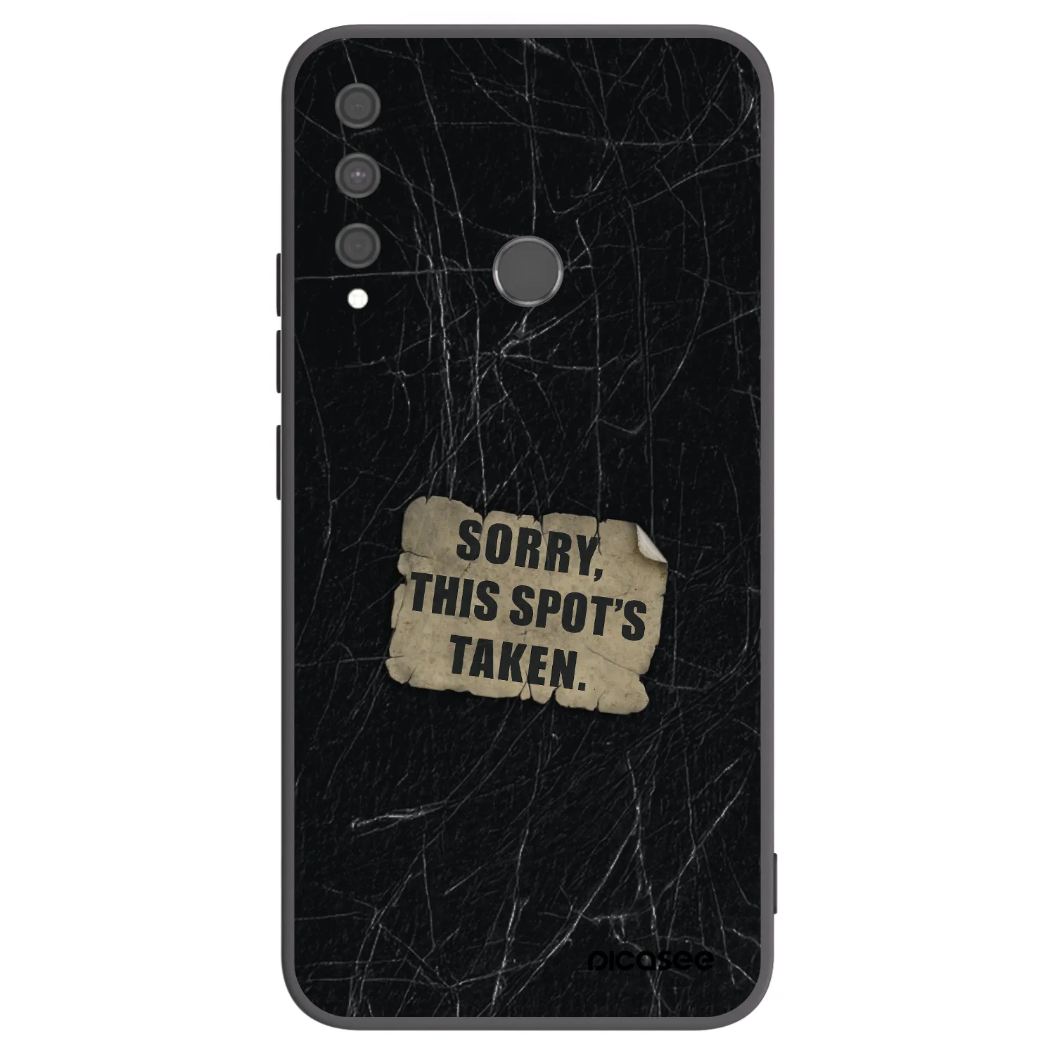 Picasee silikonski črni ovitek za Huawei P40 Lite E - SORRY