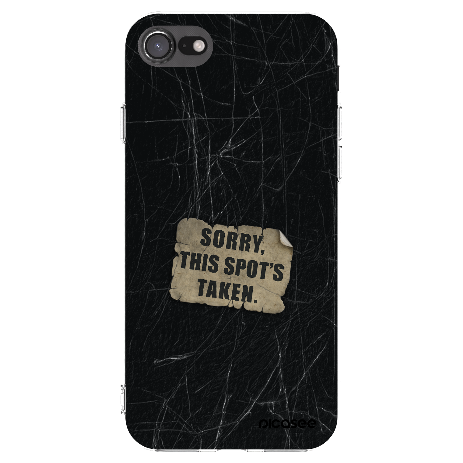 Picasee silikonski prozorni ovitek za Apple iPhone SE 2020 - SORRY