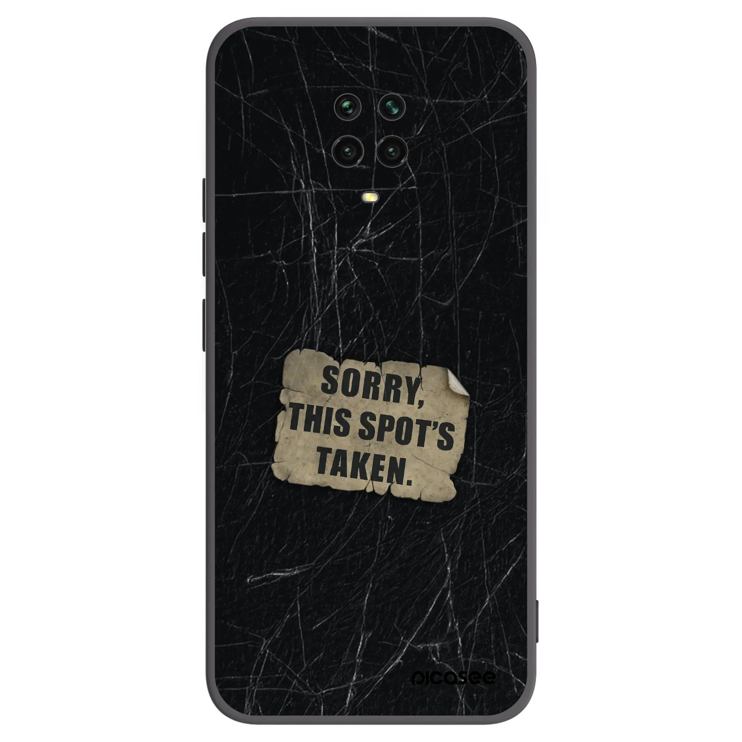 Picasee silikonski črni ovitek za Xiaomi Redmi Note 9 Pro - SORRY