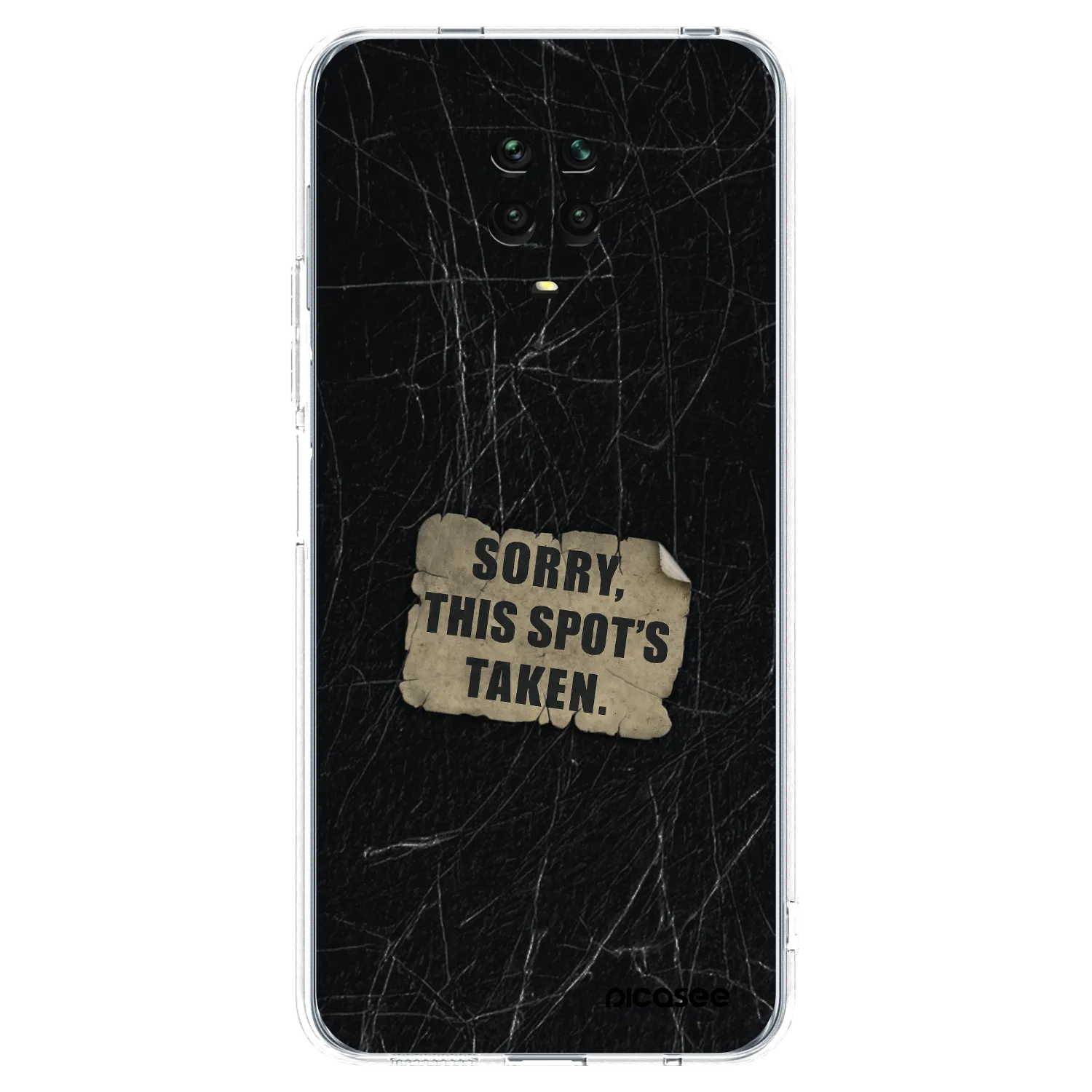 Picasee silikonski prozorni ovitek za Xiaomi Redmi Note 9S - SORRY