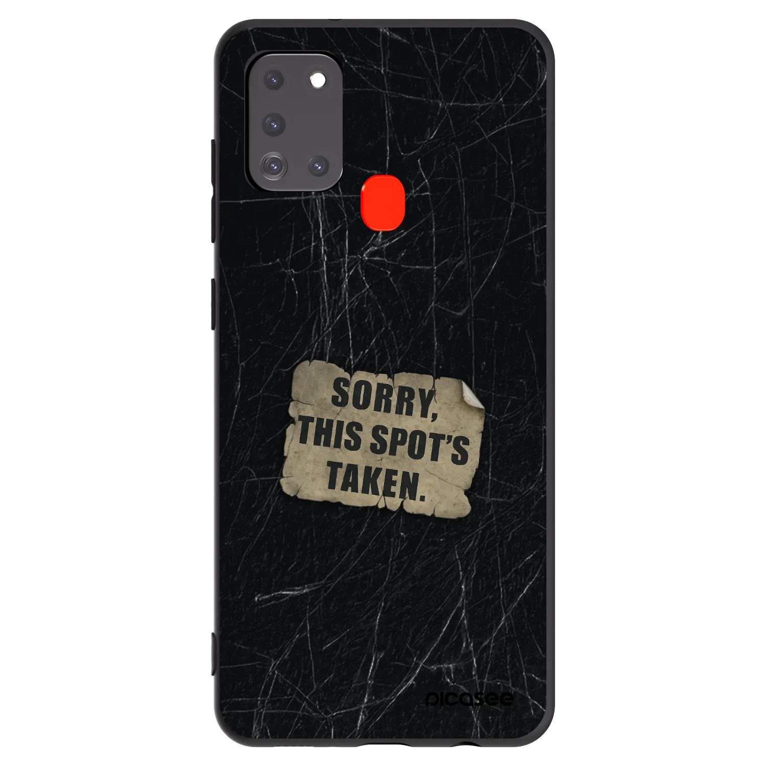 Picasee silikonski črni ovitek za Samsung Galaxy A21s - SORRY