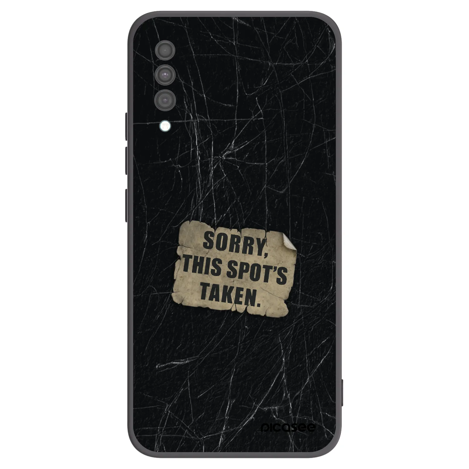 Picasee silikonski črni ovitek za Samsung Galaxy A30s A307F - SORRY