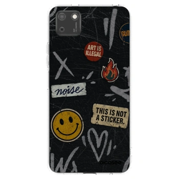 Picasee silikonski prozorni ovitek za Huawei Y5P - STICKERS x TAGS