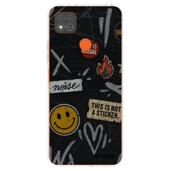 Picasee silikonski prozorni ovitek za Xiaomi Redmi 9C - STICKERS x TAGS