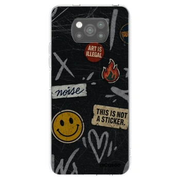 Picasee silikonski črni ovitek za Xiaomi Poco X3 - STICKERS x TAGS