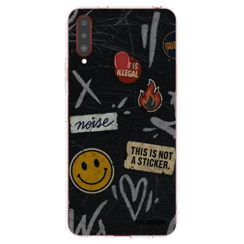 Picasee silikonski prozorni ovitek za Samsung Galaxy A20s - STICKERS x TAGS