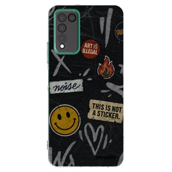 Picasee silikonski prozorni ovitek za Honor 10X Lite - STICKERS x TAGS