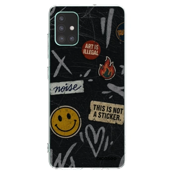 Picasee silikonski prozorni ovitek za Samsung Galaxy M51 M515F - STICKERS x TAGS
