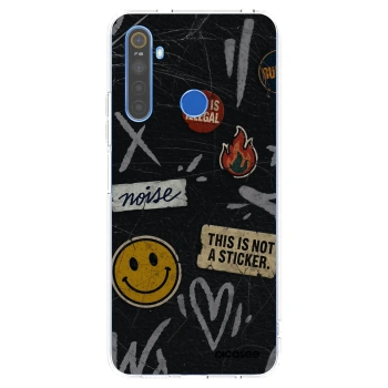 Picasee silikonski prozorni ovitek za Realme 5 - STICKERS x TAGS