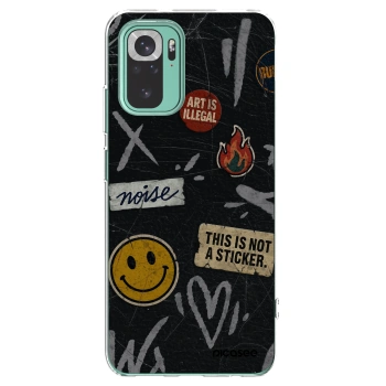 Picasee silikonski prozorni ovitek za Xiaomi Redmi Note 10 Pro - STICKERS x TAGS