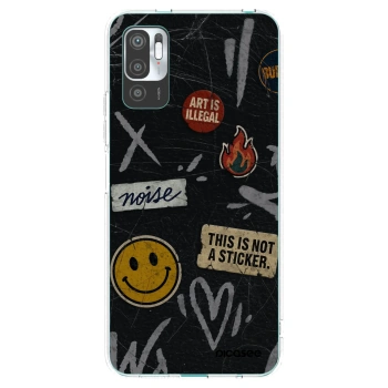 Picasee silikonski prozorni ovitek za Xiaomi Redmi Note 10 5G - STICKERS x TAGS