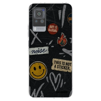 Picasee silikonski prozorni ovitek za Vivo X60 Pro 5G - STICKERS x TAGS