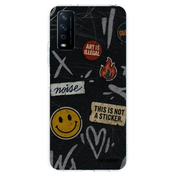 Picasee silikonski prozorni ovitek za Vivo Y11s - STICKERS x TAGS