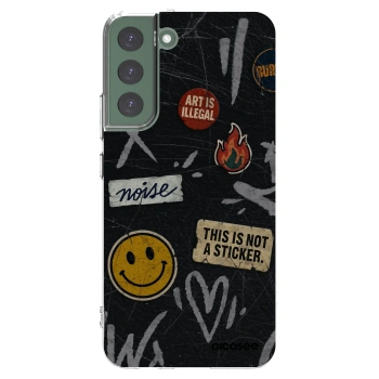 Picasee silikonski prozorni ovitek za Samsung Galaxy S22+ 5G - STICKERS x TAGS