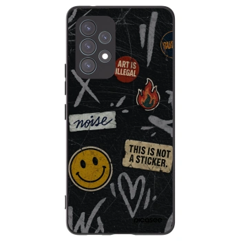 Picasee silikonski črni ovitek za Samsung Galaxy A53 5G A536 - STICKERS x TAGS