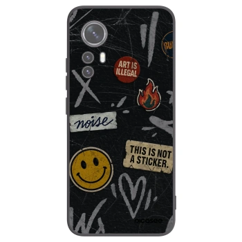 Picasee silikonski črni ovitek za Xiaomi 12 - STICKERS x TAGS