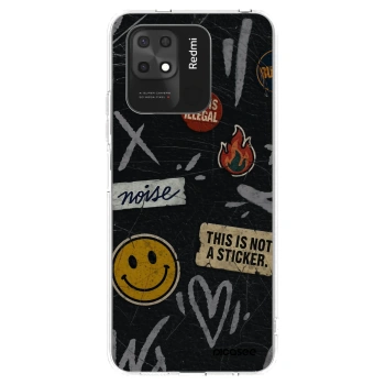 Picasee silikonski prozorni ovitek za Xiaomi Redmi 10C - STICKERS x TAGS