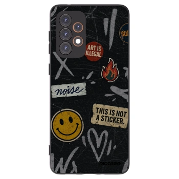Picasee silikonski črni ovitek za Samsung Galaxy A33 5G A336 - STICKERS x TAGS
