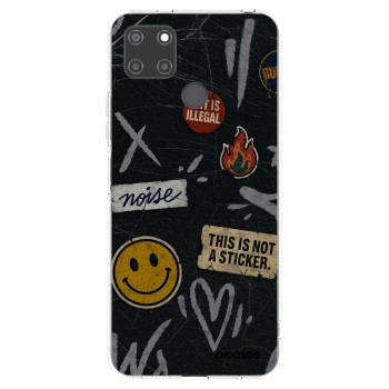 Picasee silikonski prozorni ovitek za Realme C21Y - STICKERS x TAGS