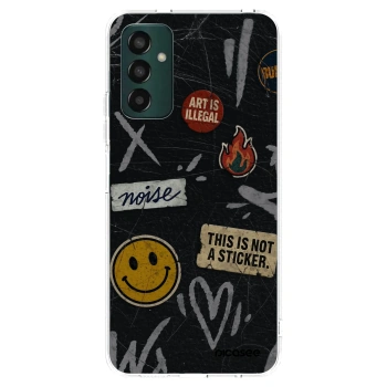 Picasee silikonski prozorni ovitek za Samsung Galaxy M13 M135F - STICKERS x TAGS