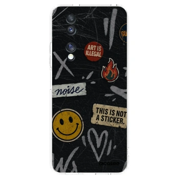 Picasee silikonski prozorni ovitek za Honor 70 - STICKERS x TAGS