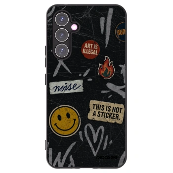 Picasee silikonski črni ovitek za Samsung Galaxy A54 5G A546B - STICKERS x TAGS