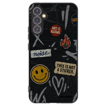 Picasee silikonski črni ovitek za Samsung Galaxy A34 5G A346B - STICKERS x TAGS
