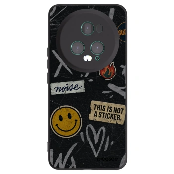 Picasee silikonski črni ovitek za Honor Magic5 Pro - STICKERS x TAGS