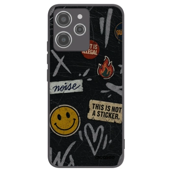 Picasee silikonski črni ovitek za Xiaomi Redmi 12 4G - STICKERS x TAGS