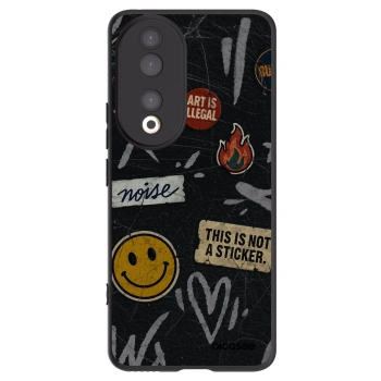 Picasee silikonski črni ovitek za Honor 90 5G - STICKERS x TAGS