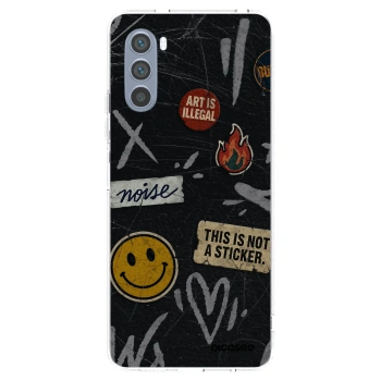 Picasee silikonski prozorni ovitek za Motorola Moto G62 - STICKERS x TAGS