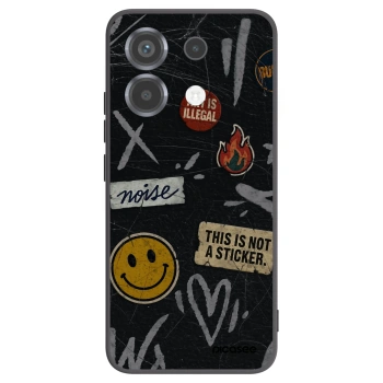 Picasee silikonski črni ovitek za Xiaomi Poco X6 - STICKERS x TAGS