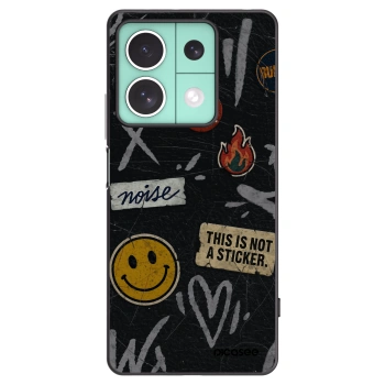 Picasee silikonski črni ovitek za Xiaomi Redmi Note 13 5G - STICKERS x TAGS