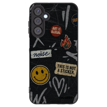 Picasee silikonski črni ovitek za Samsung Galaxy A25 A256B 5G - STICKERS x TAGS