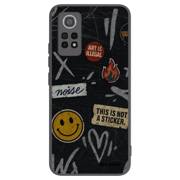 Picasee silikonski črni ovitek za Xiaomi Redmi Note 12 Pro 4G - STICKERS x TAGS