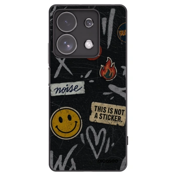 Picasee silikonski črni ovitek za Xiaomi Redmi Note 13 Pro 4G - STICKERS x TAGS