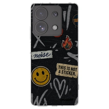 Picasee silikonski prozorni ovitek za Xiaomi Redmi Note 13 Pro 4G - STICKERS x TAGS