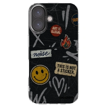 Picasee silikonski prozorni ovitek za Apple iPhone 16 - STICKERS x TAGS