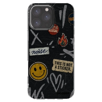 Picasee silikonski prozorni ovitek za Apple iPhone 16 Pro Max - STICKERS x TAGS