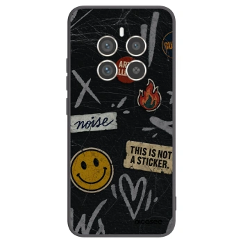 Picasee silikonski črni ovitek za Realme 12 Pro 5G - STICKERS x TAGS